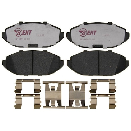R/M Brakes BRAKE PADS OEM OE Replacement Hybrid Technology Includes Mounting Hardware EHT748H